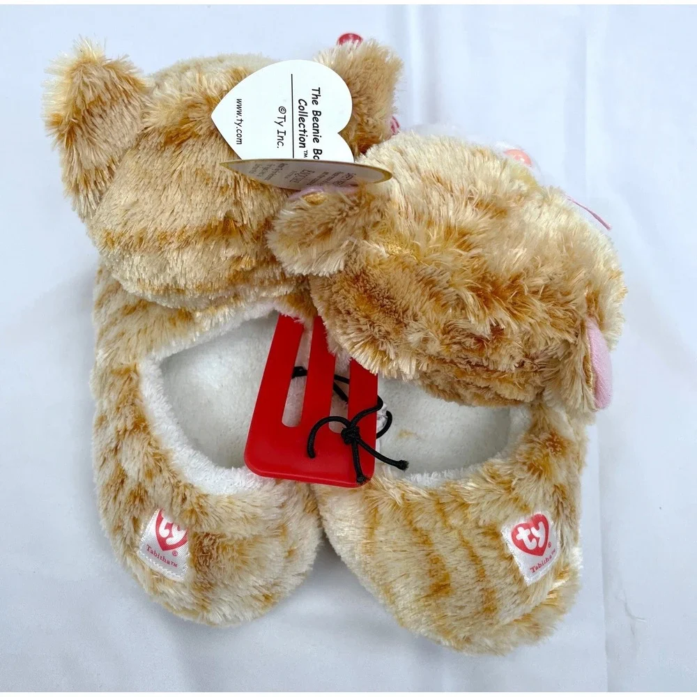 TY Beanie Boos Cat Tabitha Slippers Girl Child Size Small 10-11